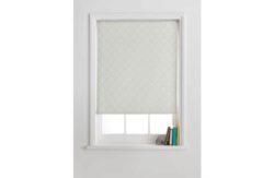 Collection Trellis Semi Privacy Roller Blind - 3ft - White.